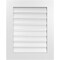 Ekena Millwork Vertical Surface Mount PVC Gable Vent: Functional, w/ 3-1/2"W x 1"P Standard Frame, 24"W x 30"H GVPVE24X3001SF - alternate 1